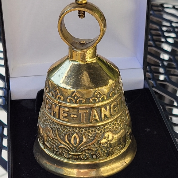 Other - 5/20$ SALE Vintage Solid Brass Monestary Bell Queme Tangit Vocem Meam-A
